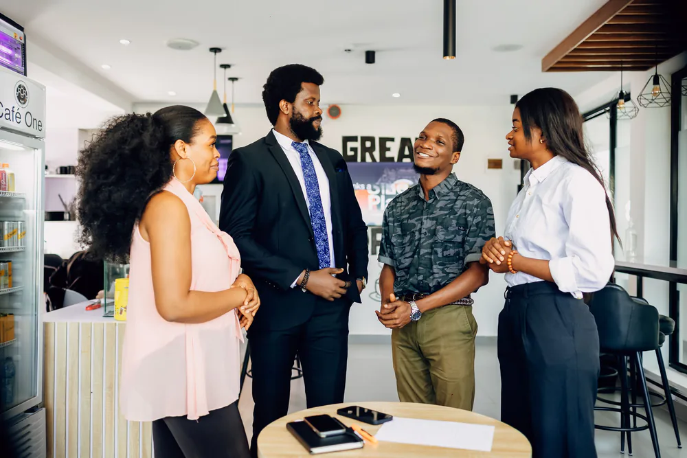 Lagos professionals defining the scope of a business assignment